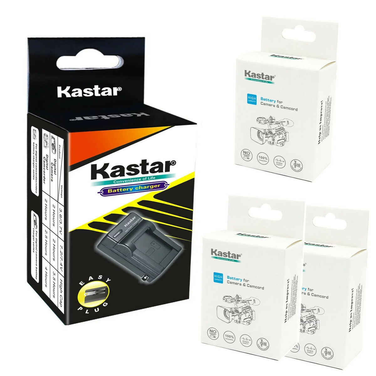 BP727 HFR800, Wall VIXIA with AC Cameras HF R600 and VIXIA HF VIXIA Charger HF HFM36 R800 R500 R700 HF VIXIA Battery Compatible LEGRIA 3-Pack HFR500, M36 BP-727 Kastar HF HFR600, Canon HFR700,