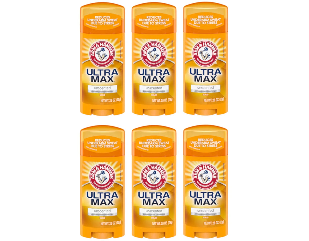 HAMMER (Pack ARM 6) of Deodorant Anti-Perspirant & 2.60 Solid Unscented oz ULTRAMAX