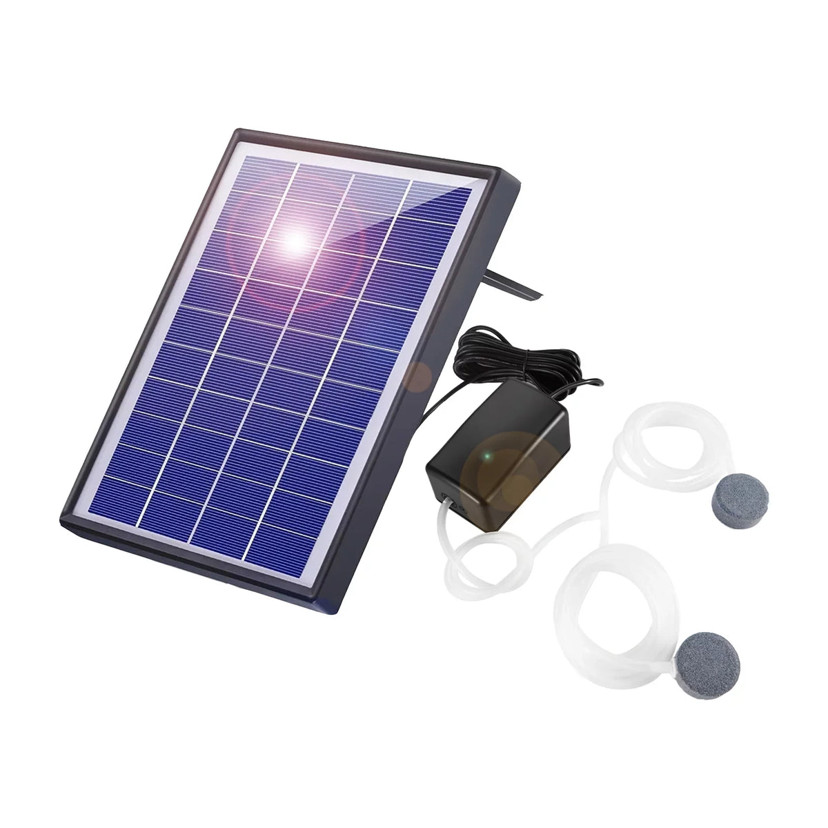 Pump Fish Pump Solar Air Pool 2 Air Oxygenation With Solar 2 Pond Fish Air Pump 2 Aerator With Huiop Bubble With Pipe 2 Bubble Aerator Pipe pump,6w Leeofty Dsfen Pump