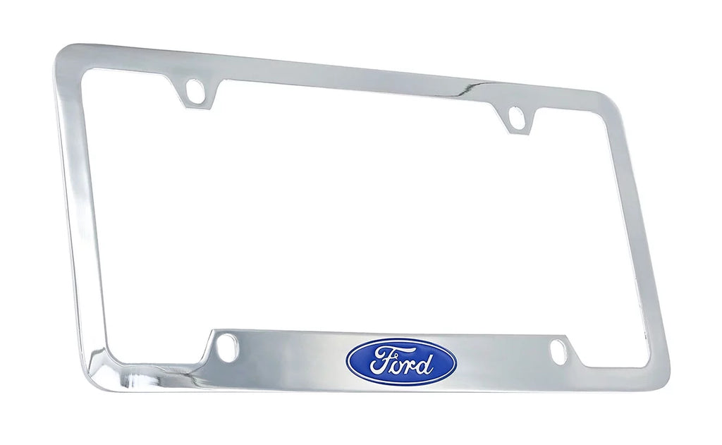 Frame Ford Chrome Logo Plate Holder License