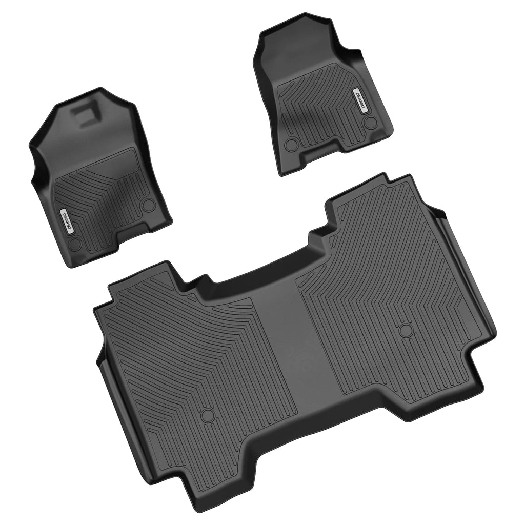 Floor 2020 Ram TPE Cab for 2021 Set Front 2024 Rear Ledkingdomus 2023 1500 All-Weather Mats 2022 Crew and Dodge 2019 Rubber