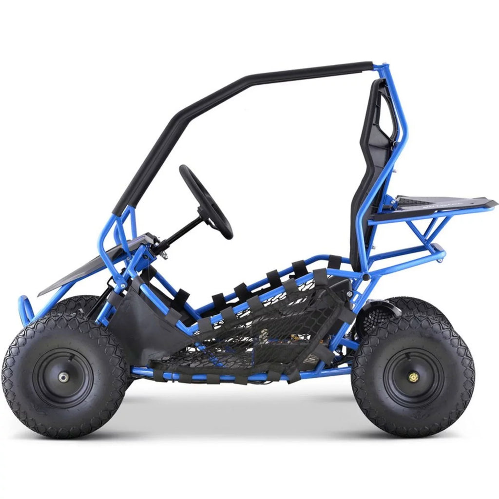 Blue 36v Kart 1000w Electric MotoTec Maverick Go