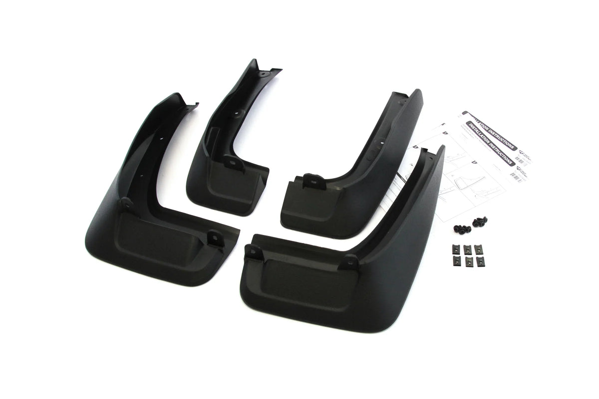 Red Hybrid PT34548140 2014-2019 with Compatible Toyota 4pc PT345-48140 and Highlander Molded Mud 2WD Front Models Auto Flaps Full & Rear Set Gas - Hound
