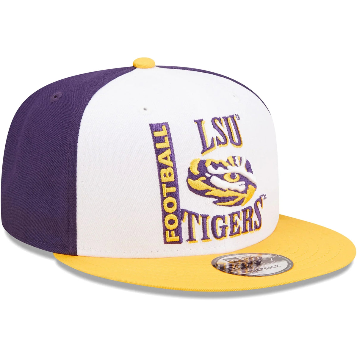Retro - Hat Sport Era New Snapback 9FIFTY Tigers LSU OSFA White/Purple Men's