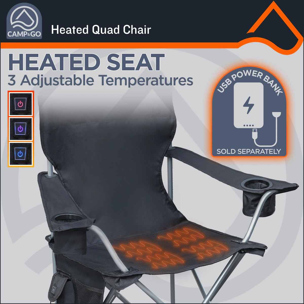 Heated Deluxe chair Quad