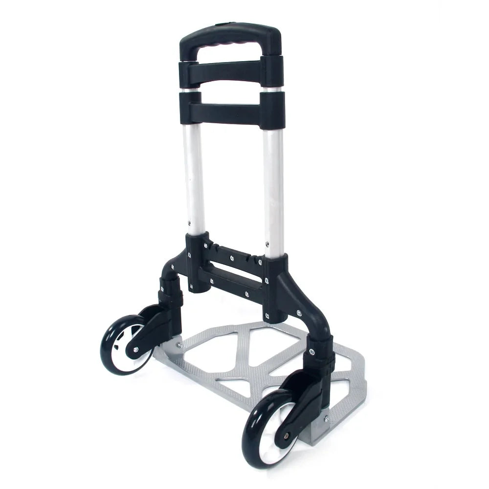 Foldable Trolley, Luggage, Carry Telescopic with Portable Black Rod, for GoDecor