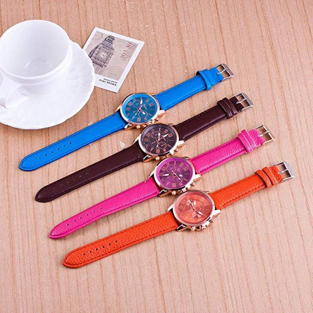 Wholesale Watch Numerals Weicam Quartz Pack for 10 Women Girls Unisex Set Wrist Roman Ladies Fashion Watches PU Assorted Analog Leather Men