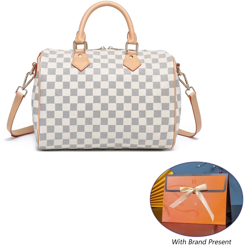Fashion Bags Checkered Shoulder Handbags Womens For RICHPORTS