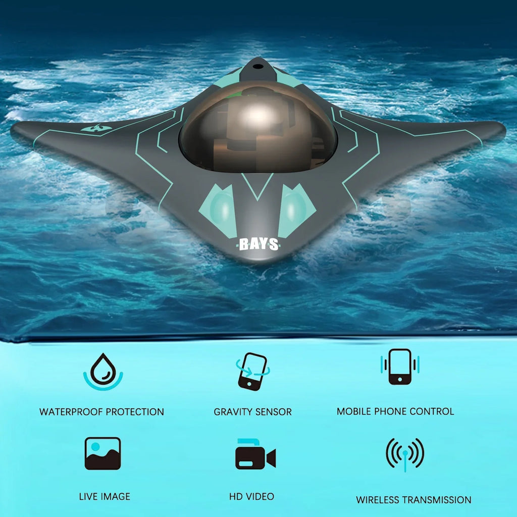 Anself with Boat Remote Underwater WiFi Camera Black Control