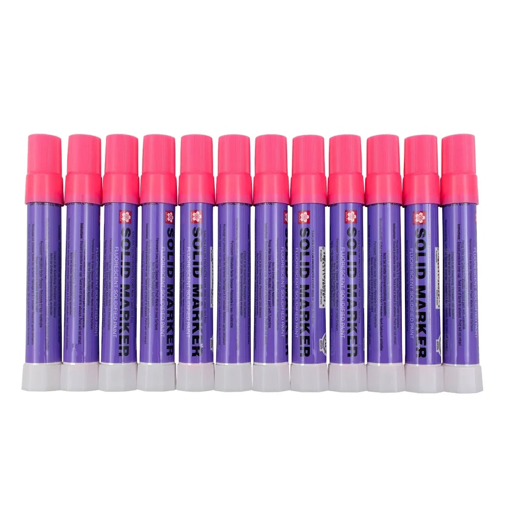 Fluorescent Piece Dozen Sakura Solid Dealer Markers coating & Indoor Twist 14F-392F Pink for Art 12 Set Car Outdoor Various Auto Up Surfaces