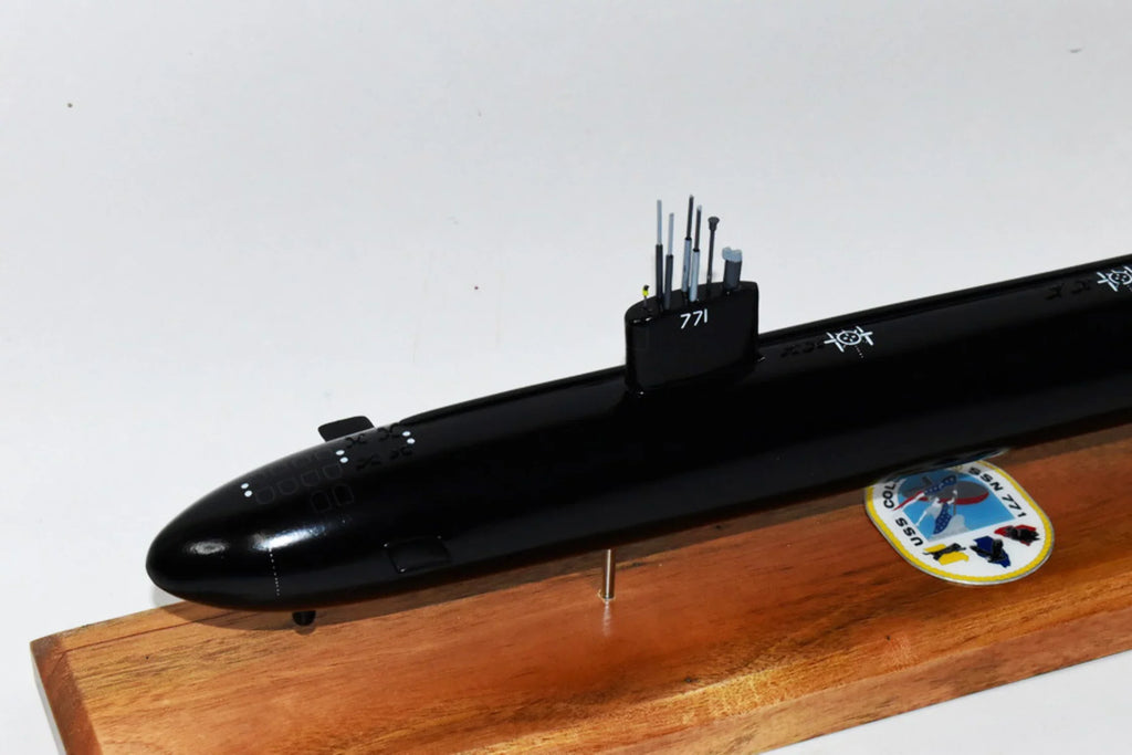 USS Model,Mahogany,20 Hull) Submarine Columbia Class inch,LA (Black Model,Navy,Scale SSN-771