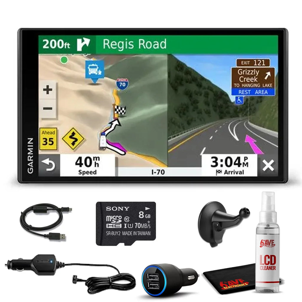 Travel Card, & Kit MicroSD RV 6Ave Garmin 780 with 8GB Traffic GPS Cleaning Navigator Bundle