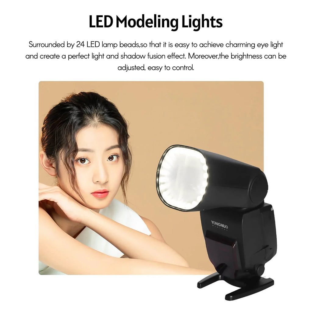 Shoe Display for III, 7DII, 60D, 2.4G YN650EX-RF High-speed , Camera 5DII, Flash with YONGNUO 6DII, Hot 6D, LCD Canon Sync ETTL Replacement Speedlite 7D, Built-in Wireless 1/8000s Speedlight