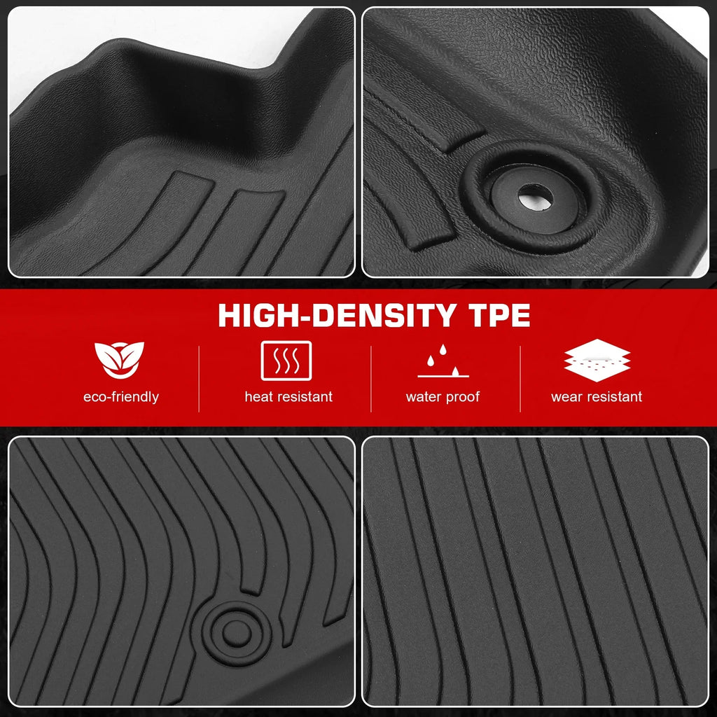 with Mats Trunk Weather Full Mat Ikon All TPE Cargo + Floor U11 X1 Rear Interior Car Compatible Set 3D 2023-2024 BMW Tray 4PC Mats Waterproof Liners Black Motorsports Accessories Floor Anti-Slip Trunk