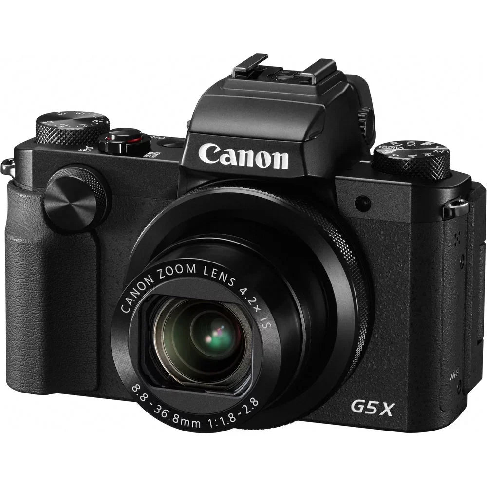 Card, G5 Kit (0510C001), Soft Reader, Digital Strap, Bag, Memory Deluxe Card Flex 64GB (International Cleaning Canon X Tripod, Hand Wallet, Model) Camera PowerShot