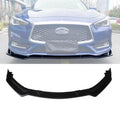 Bumper Gloss Front 2017-2023 for 3PCS NINTE Infiniti Q60 Black Lip