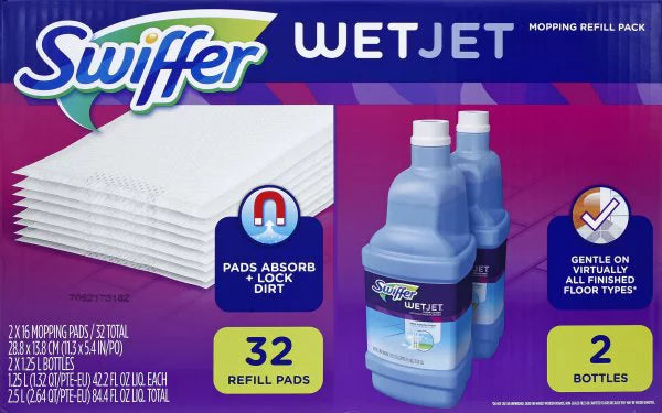 1 Gamble, & Refill Swiffer Pack, Mopping WetJet pack Procter