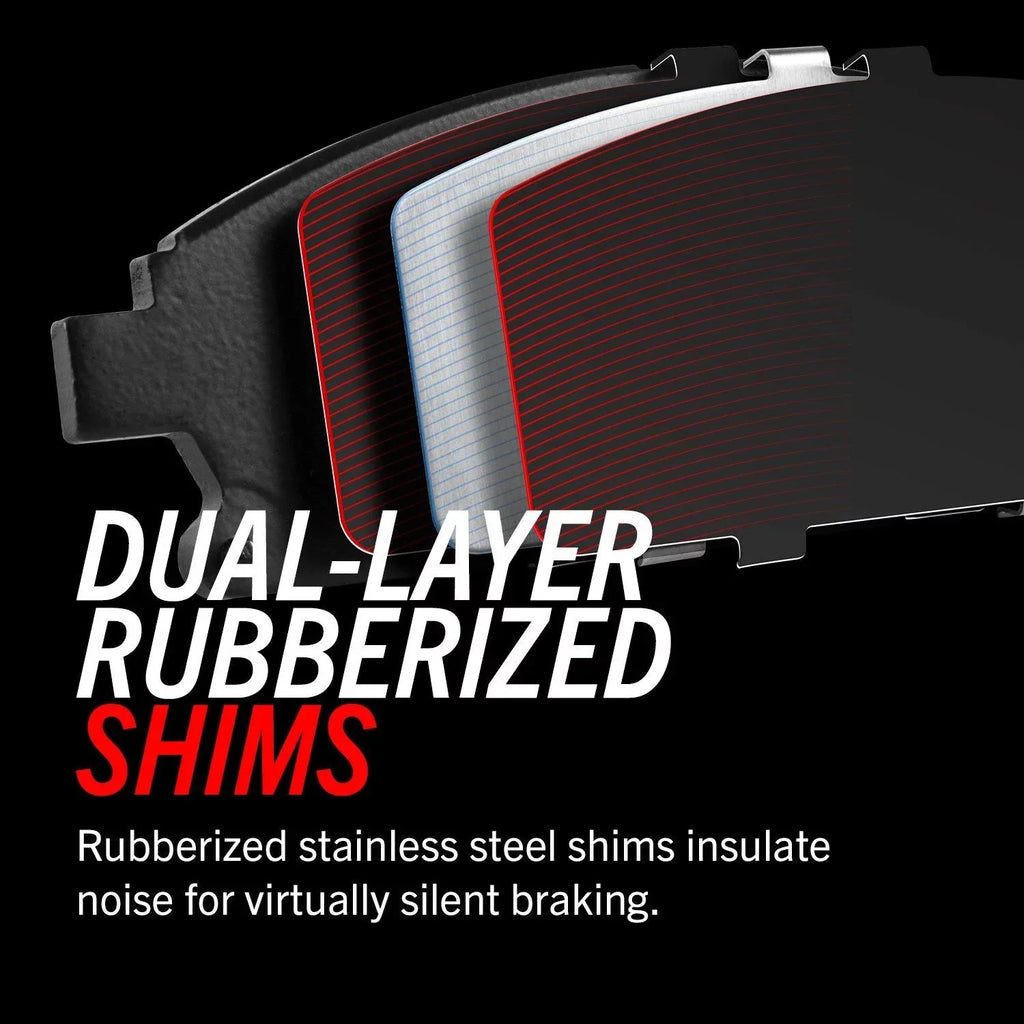 Power Evolution with Brake 17-2285 Ceramic Pads Front Z17 Hardware Stop