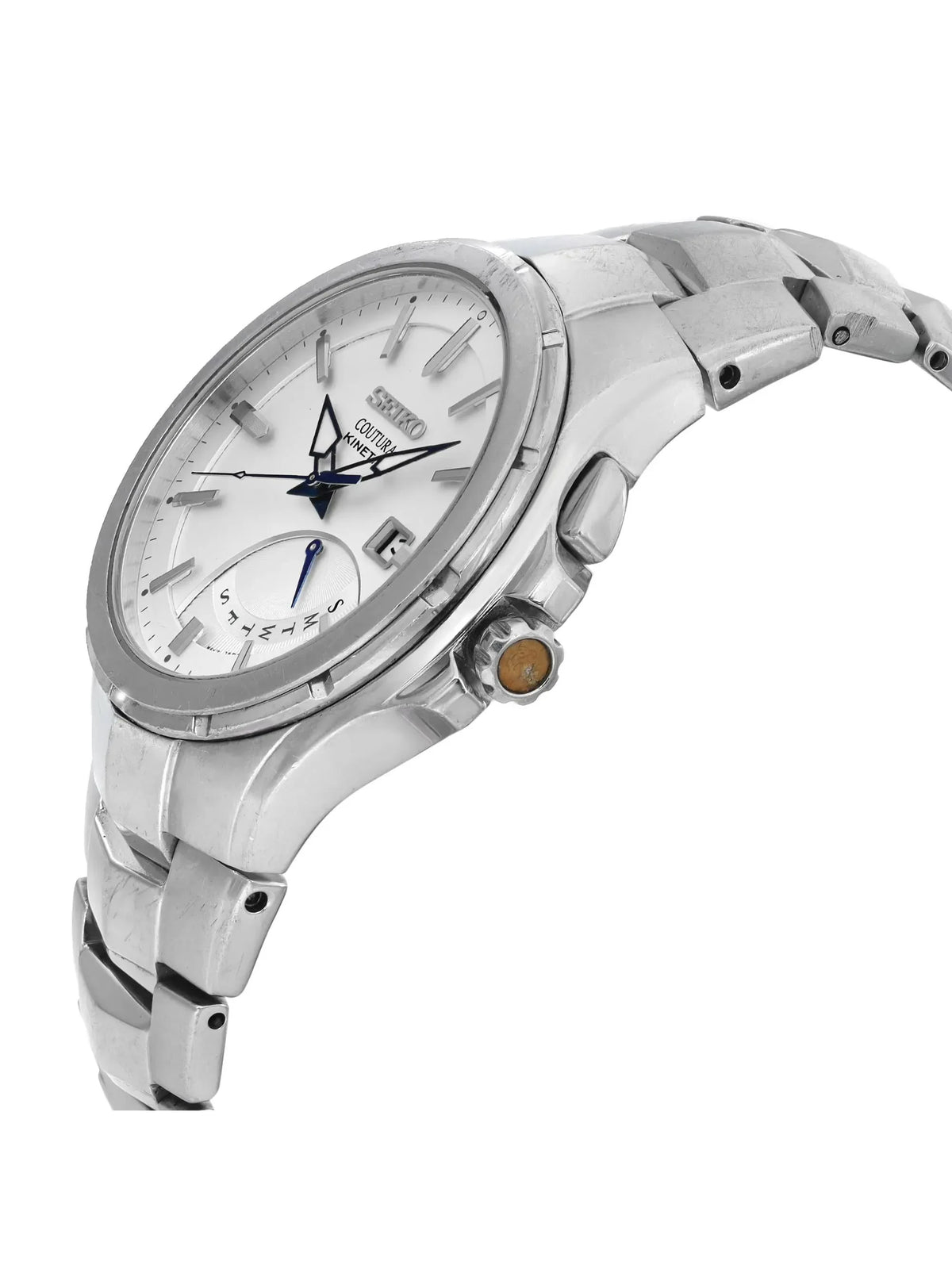 Pre-owned Coutura Watch (Good) 43mm Steel Mens Seiko Day SRN063 Date