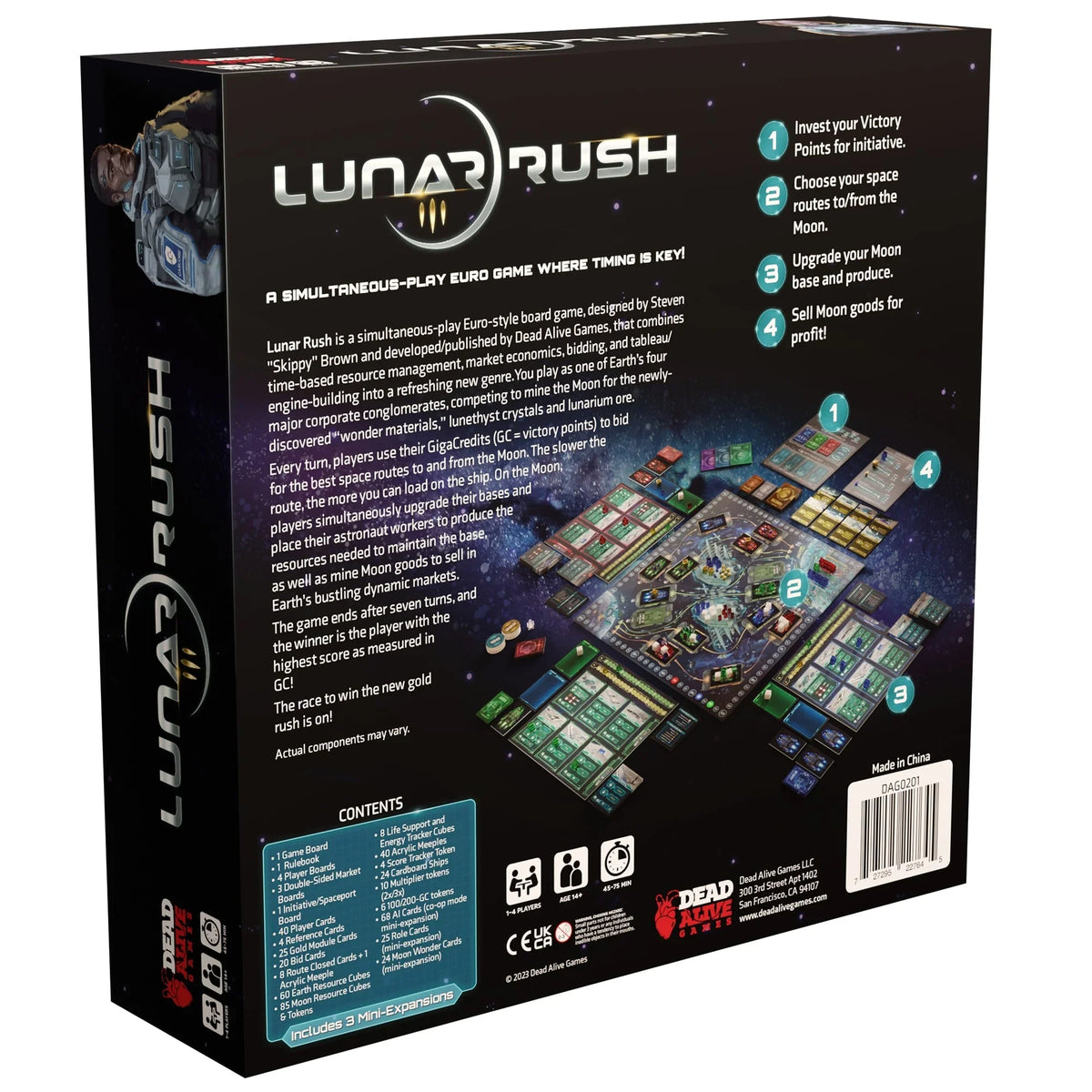 | Key! | Where Gaming| players Alive Time Games Based Boardgame Lunar Dead Simultaneous-Play Euro Timing A - is | 1-4 Rush Hobby |