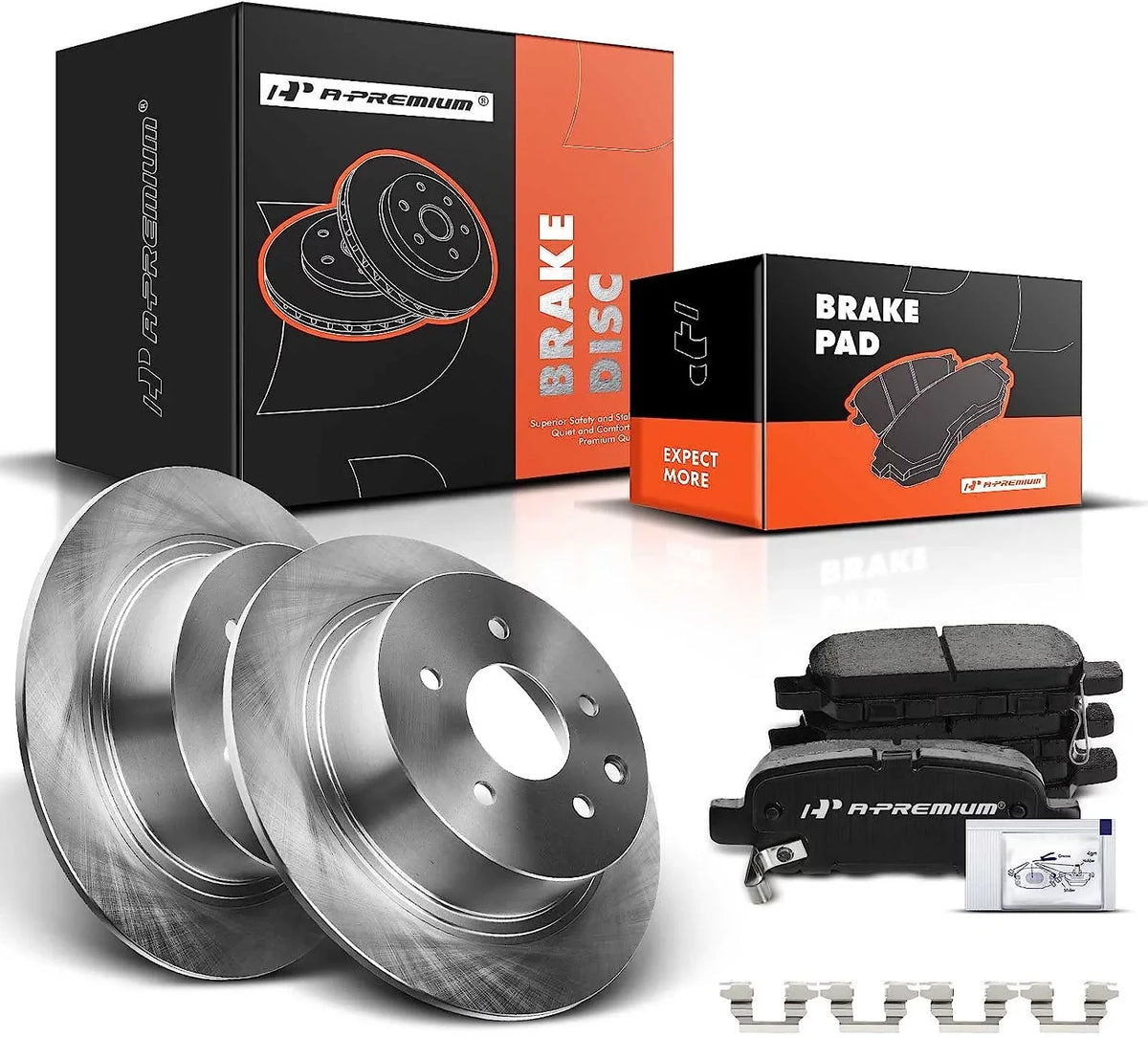 Nissan Set 2004-2008, Solid Altima Juke with Kit Maxima 11.48 2007-2019, 6-PC 2011-2017, Rotors - Disc Ceramic Pads + mm) A-Premium Sentra 2002-2020, Models Rear Brake inch(292 Compatible Select