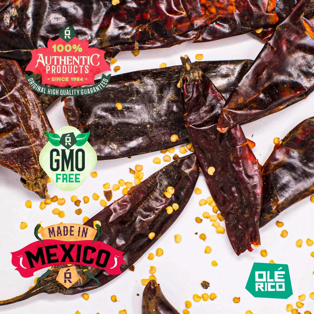 '- Bags Dried Ancho 3 Mexican and Chiles The Spicy (12 Chiles, - - oz OLÉ Pack In Peppers Great - - Trio Packaged Total) RICO Arbol Chile Recipes Chiles For Guajillo Bundle Resealable