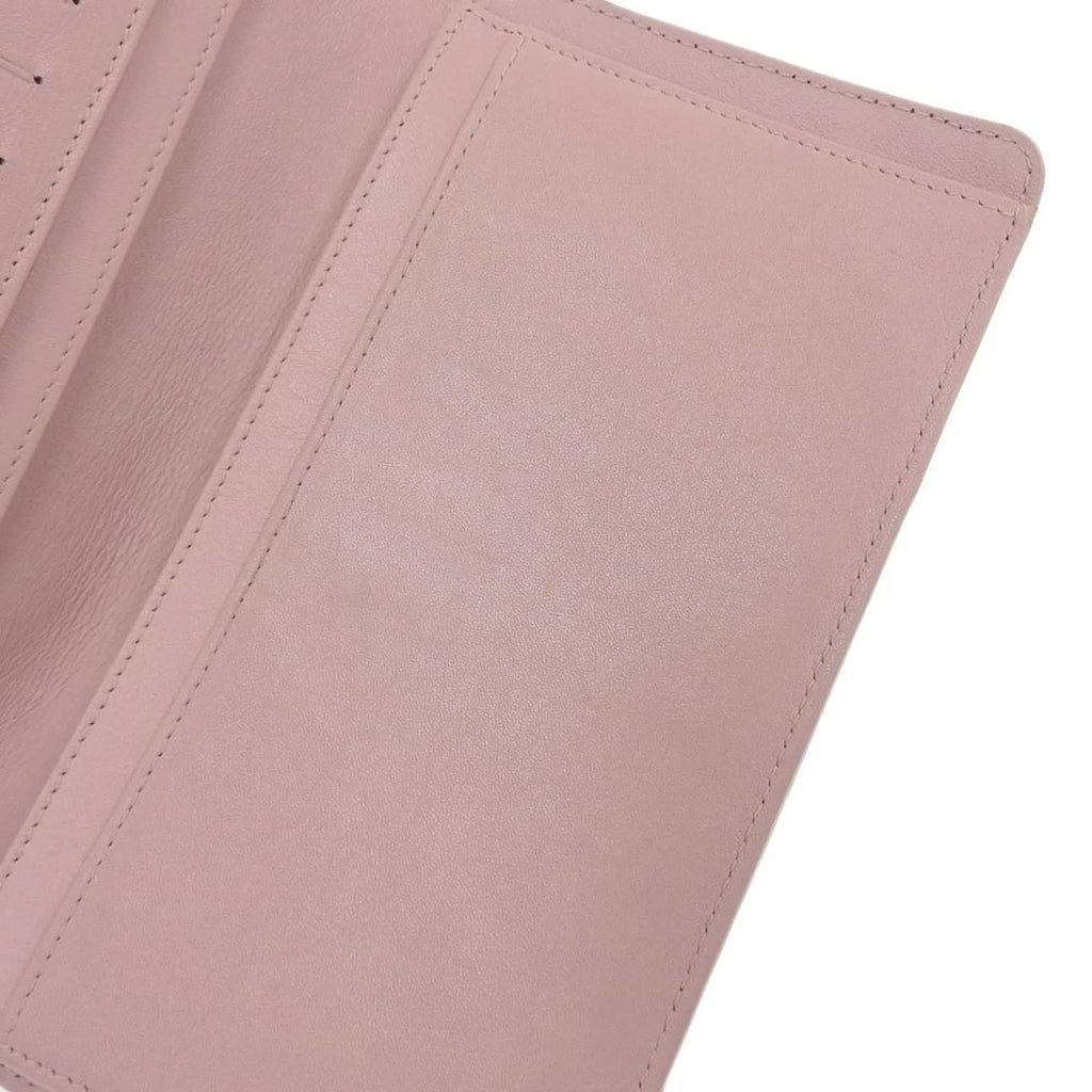 logo Pre-Owned mark here long A48651 caviar bi-fold CHANEL wallet 16 (Good) series Chanel skin pink