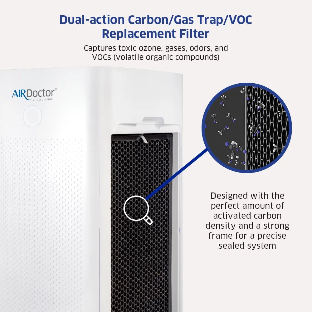 by Filter AD5000/AD5500 Made | pk) Carbon Universal Pre-Filter (2 with Trap AirDoctor AirDoctor VOC Replacement Genuine Gas