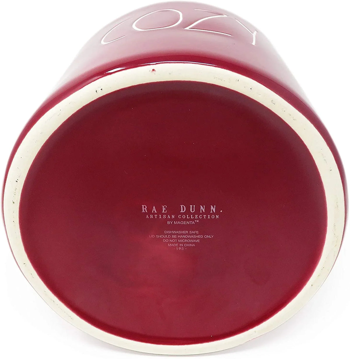 Canister Burgundy Ceramic Large COZY Inch Magenta LL 8 Size Rae By Dunn