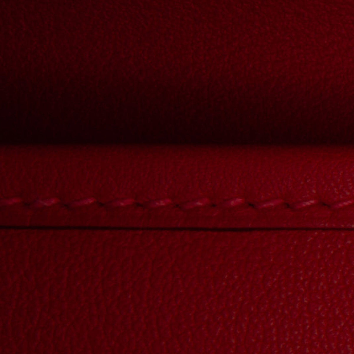 (Good) Pre-Owned Red Duo Jige Hermès Authenticated Calf Wallet Wallets Unisex Long Swift Leather