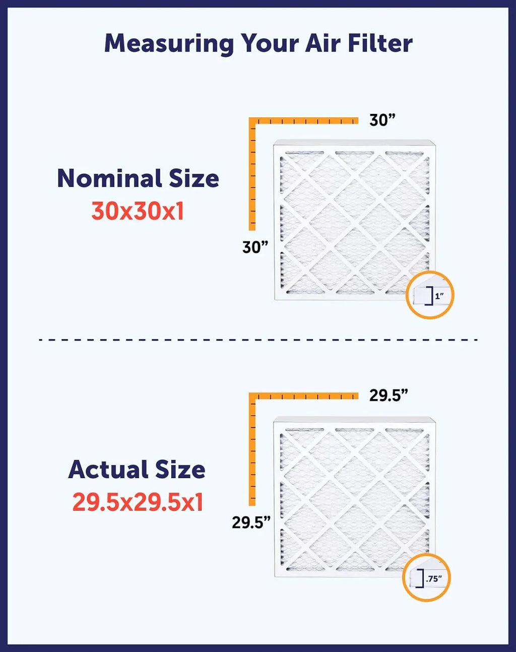 MADE Size: MERV USA Furnace x | | King Filter HVAC Pleated Filters IN Filter 8 x 8 | 8x25.5x1a Actual Air 25.5 | 4-PACK A/C .75"