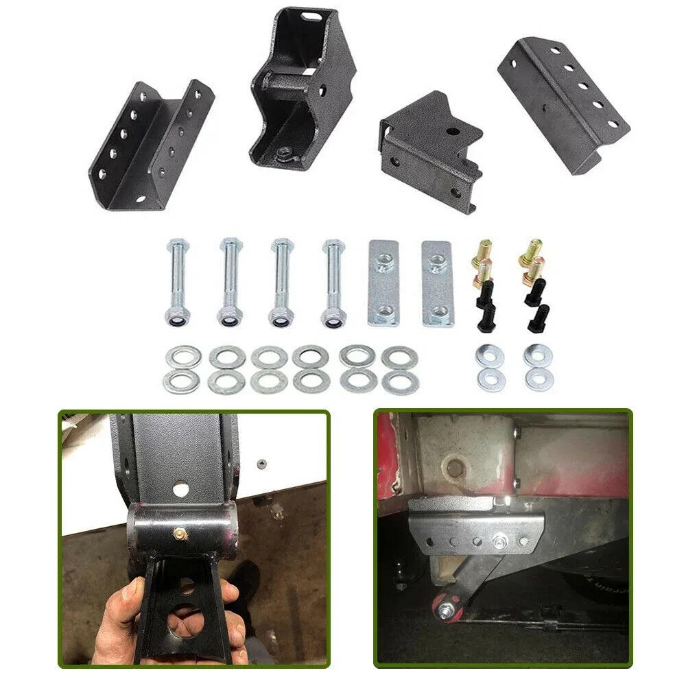 for Cherokee NIXFACE Rear XJ with 1984-2001 Kit Relocation Shackle 1.5" Fit Jeep Screws