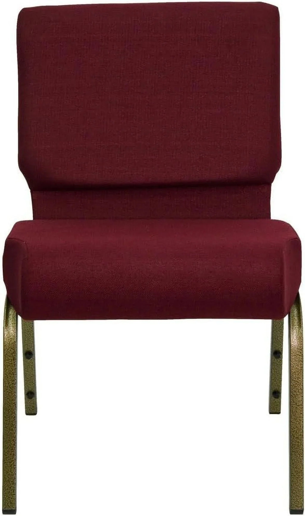 Vein In 21''W Burgundy Fabric - HERCULES Series Church Chair Stacking Frame