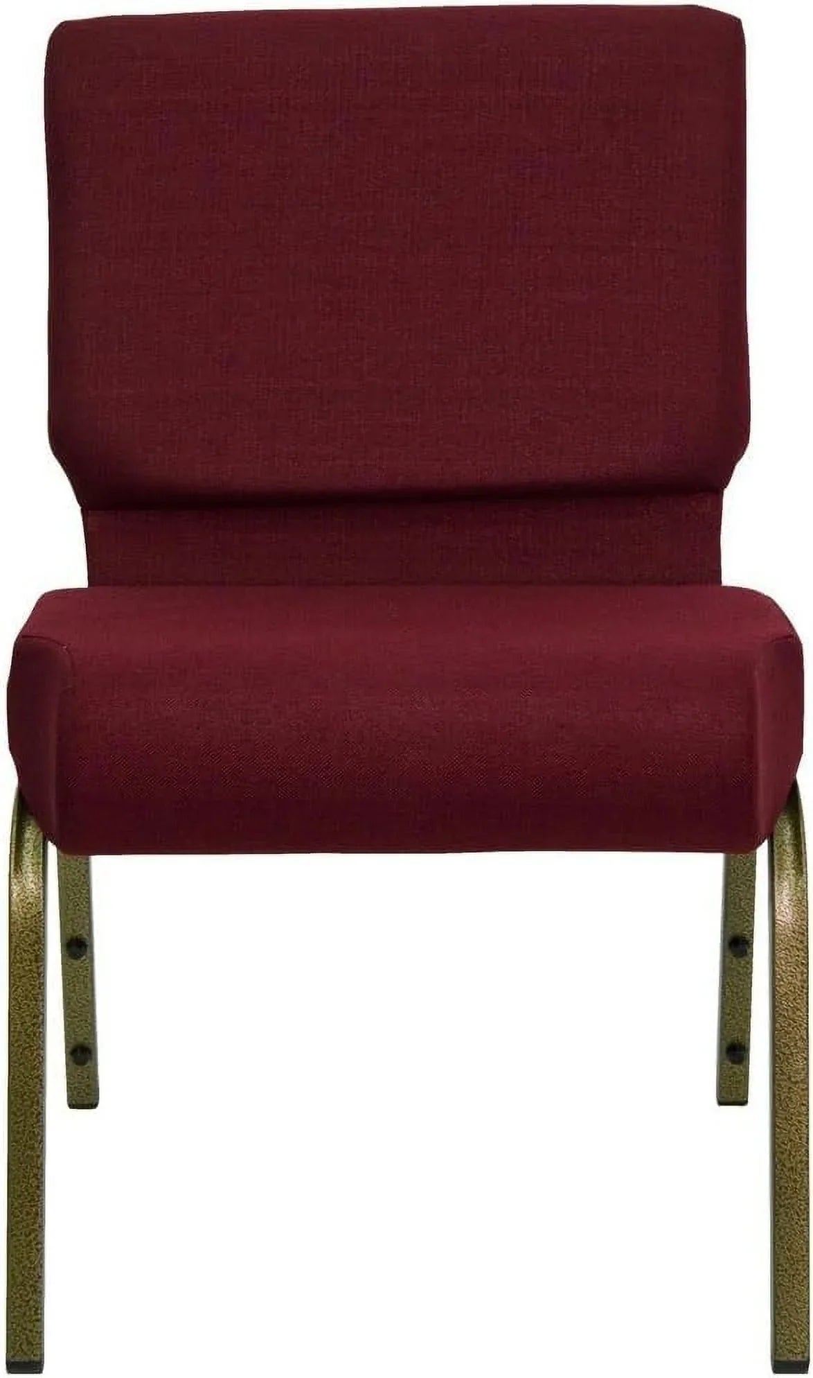 Vein In 21''W Burgundy Fabric - HERCULES Series Church Chair Stacking Frame