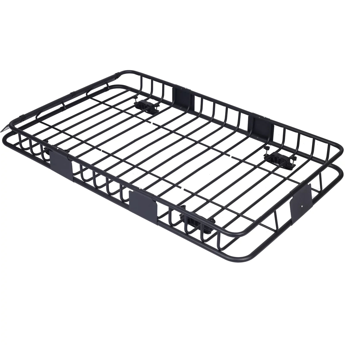 steel Roof Carrier Rack BasketMotoring Mount Roof RackTop Cargo 64black Rooftop