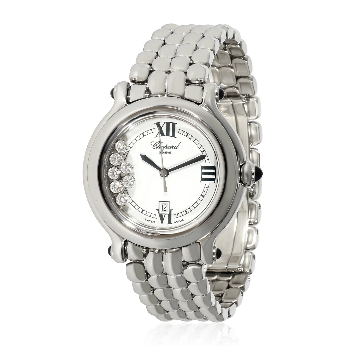 Happy Watch Chopard Women's in Sport 27/8236-3005 Pre-Owned Stainless Steel