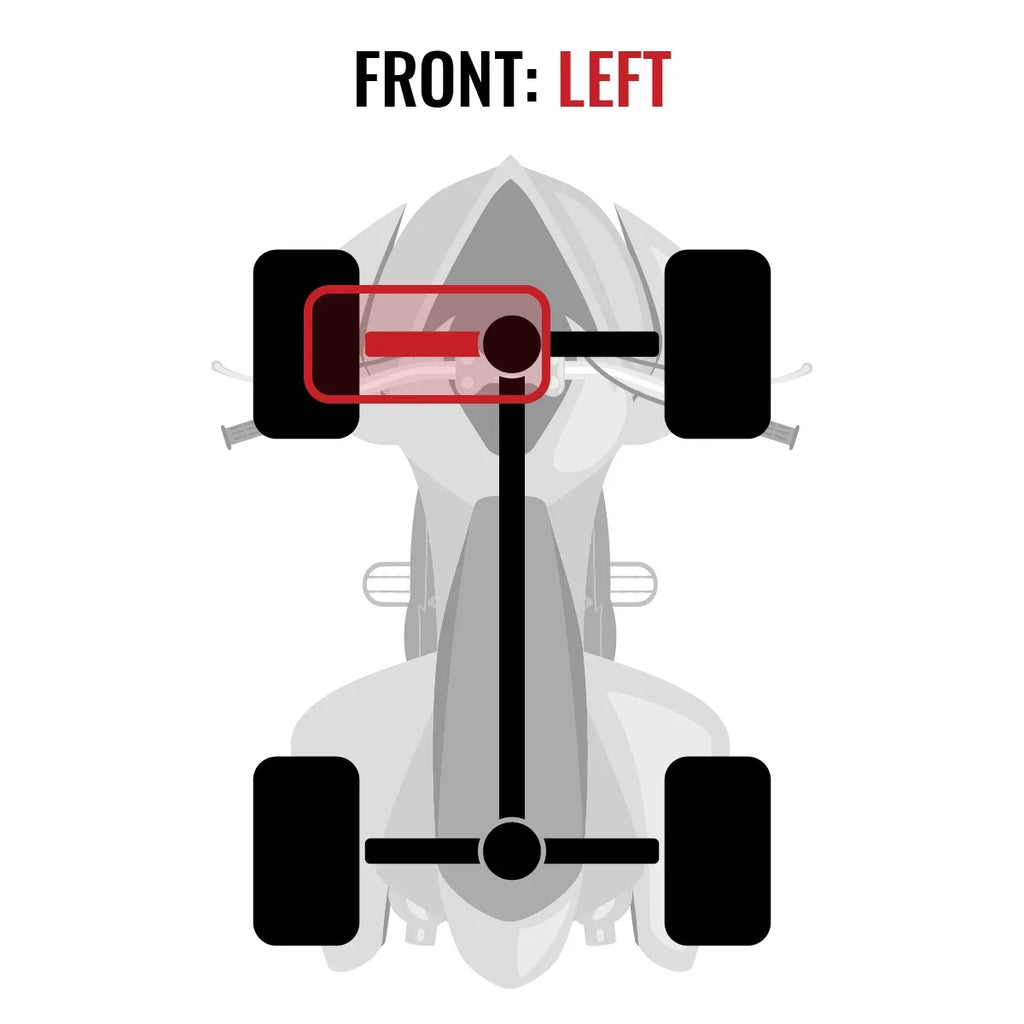Can-Am 2015 1000 Left compatible Front Sixity Axle Outlander 4X4 EFI XT - with STD