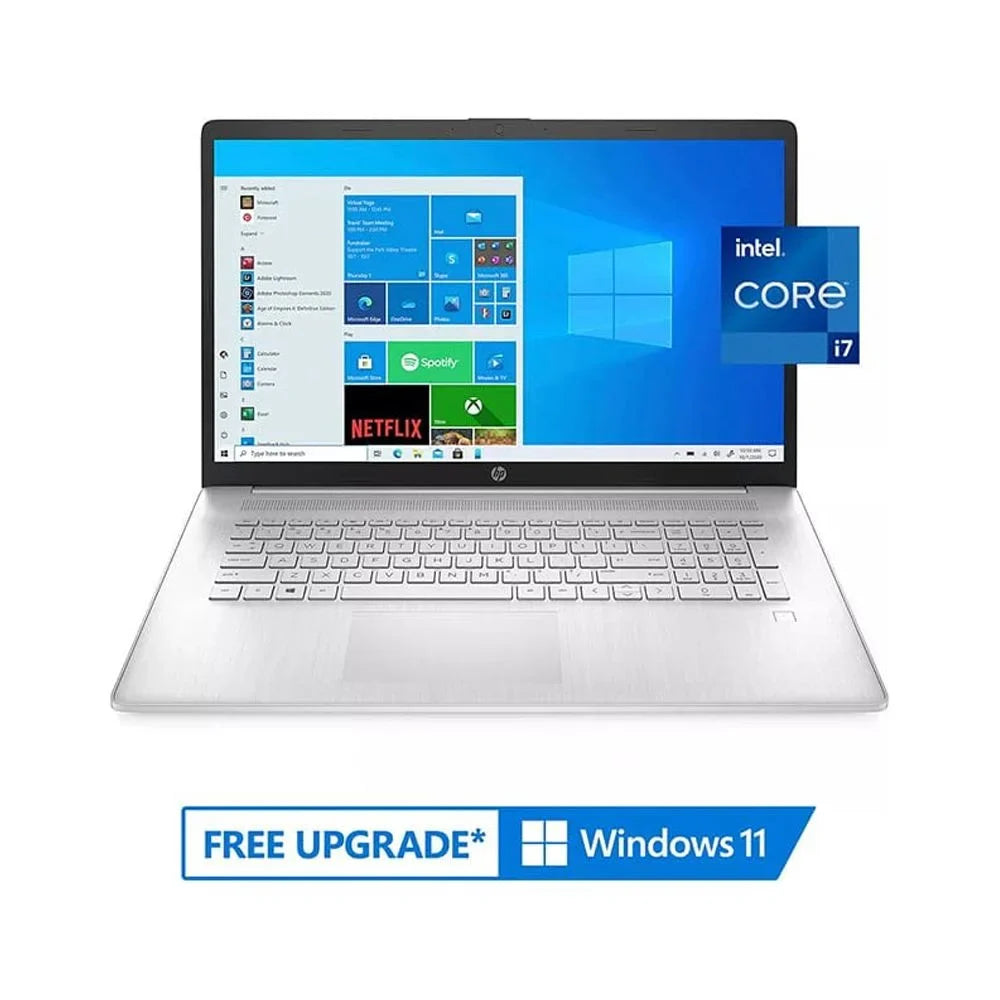 i7-1165G7, IPS FHD Generation SSD, 512GB USB RAM, Laptop 32GB Keyboard, Intel 2021 Iris Xe OS, Core Computer, Backlit Audio, 16GB HD PCIe 17.3" Windows Intel Webcam, Silver, HD Graphics, 11th Card