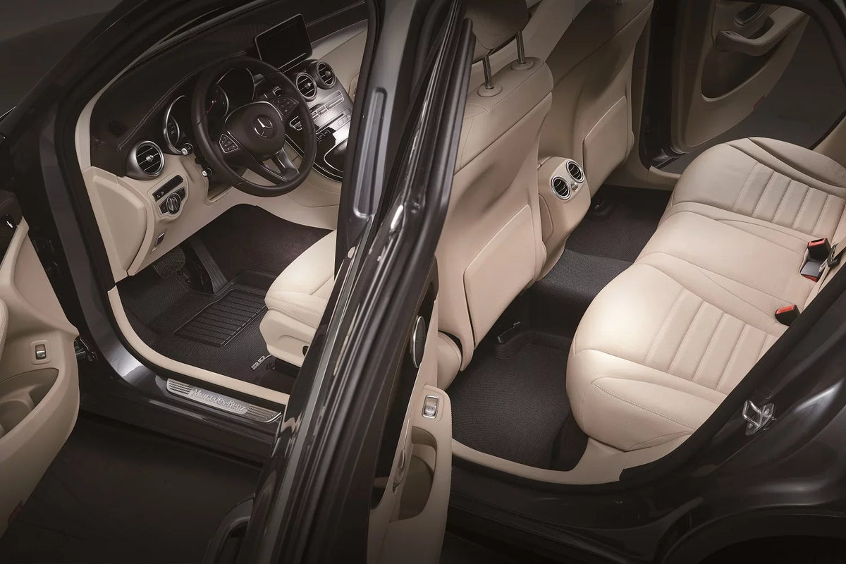 CX-9 Mat Full 2016-2023 Set KAGU Floor MAZDA compatible with MAXpider - (BLACK) 3D