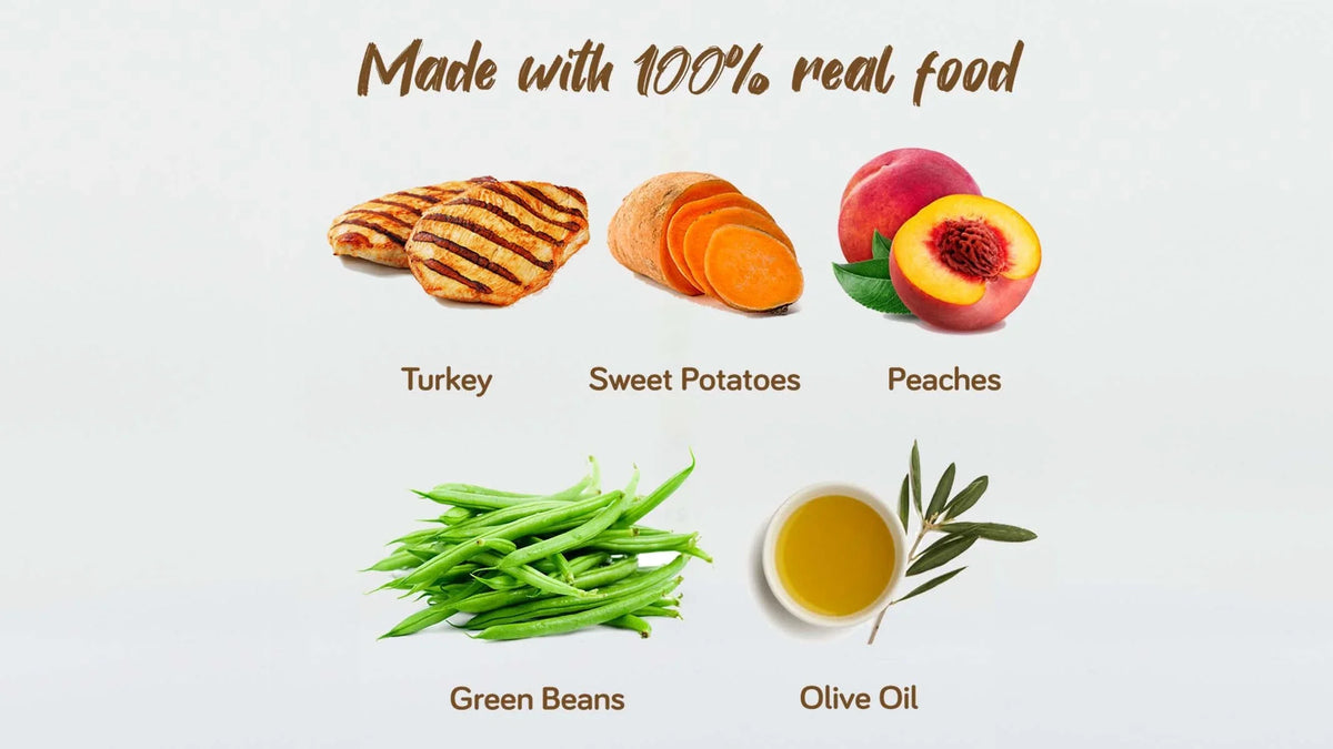 Potatoes - Oz Tube Real People & for - Peaches Fed Sweet 9.4 Meals (Pack of Blends Pouch Turkey, 12) Food -