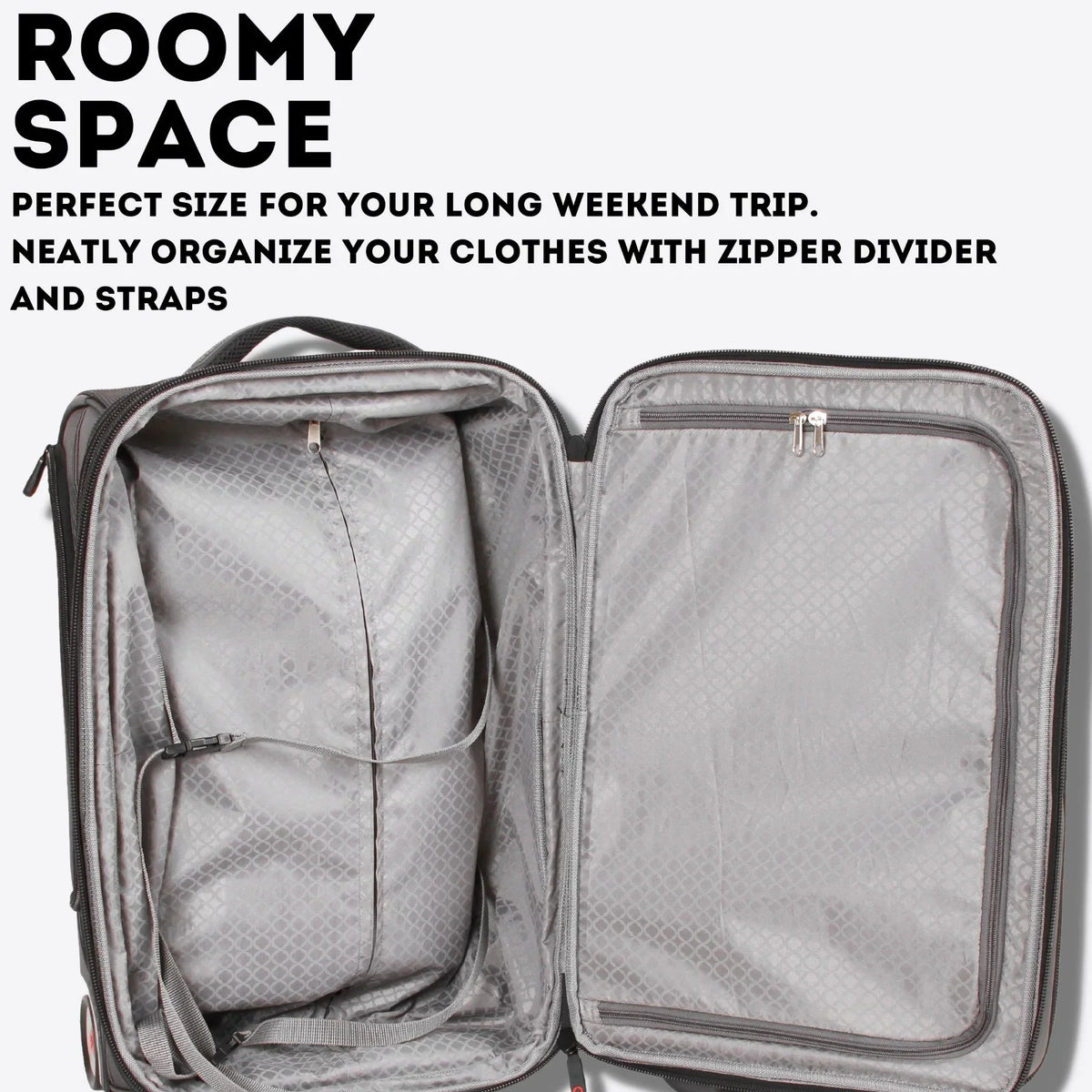 Business and J Bay Backpack Rolling for World Black Carry-on Travel Commute,