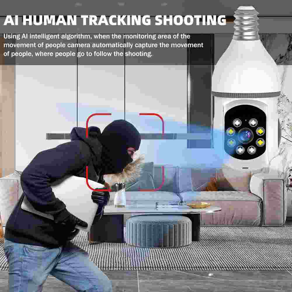with Home Motion Kepeak Clear Bulb Detection, Camera, Cameras Security Vision WiFi