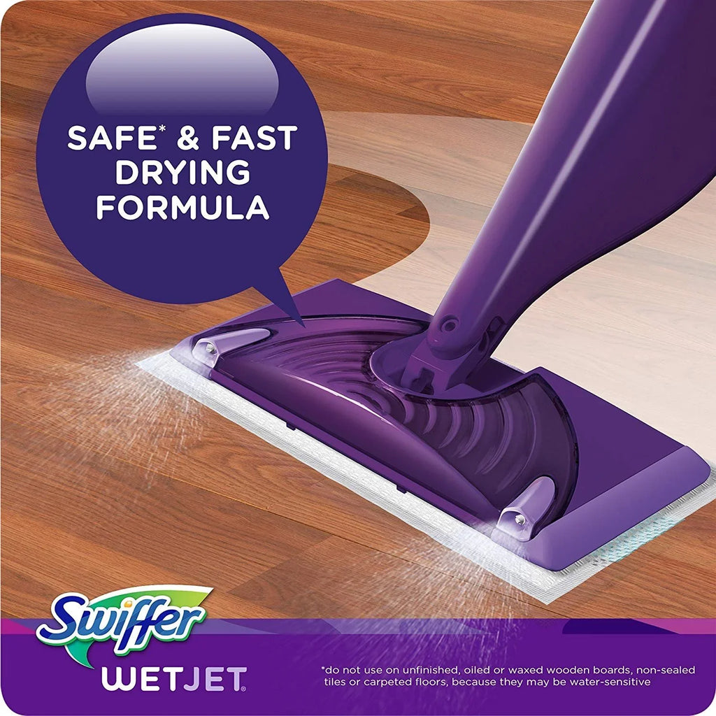Refills, Cleaner 6 1.25 Solution Floor of Breeze Wood Liter WetJet Scent Blossom Swiffer Multi-purpose Jet Refill, Pack Wet