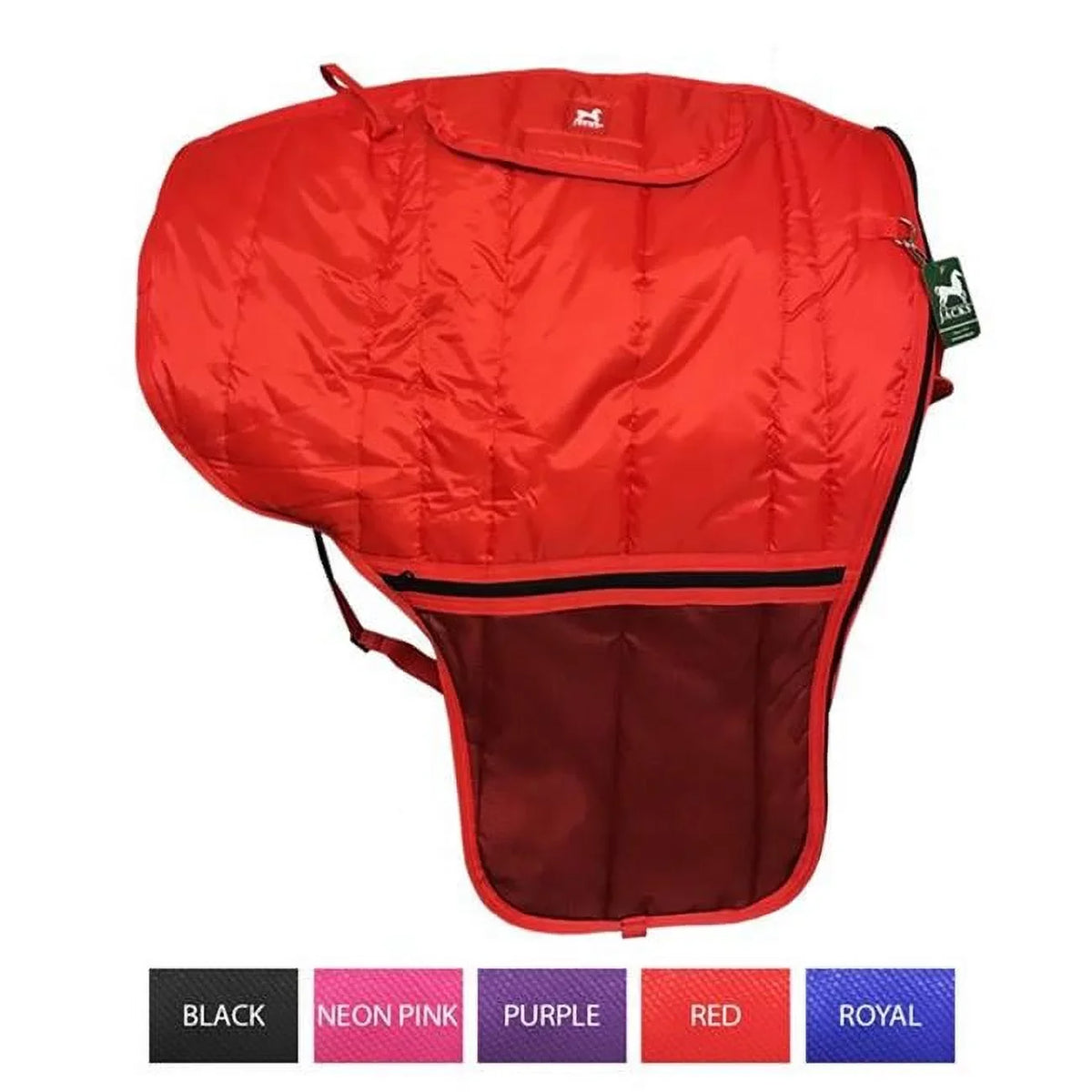 3894-RE 72 Imports Saddle 35 Bag, Red Western in. Jacks x Deluxe -