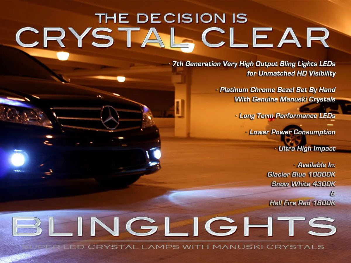 SLK For Fog 1998 LED R170 200 Mercedes-Benz Lights 1996 Foglamps 2000 1997 SLK200 Driving Lamps 1999 Kit