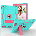 3 Cover (Aqua/Rosegold) Gen iPad / with iPad Generation Three for iPad Armor Gen Defender Allytech 4th 3rd Protective Kickstand 2 Case,iPad iPad 2nd Case 4 Layer Shockproof Case, / Case,iPad