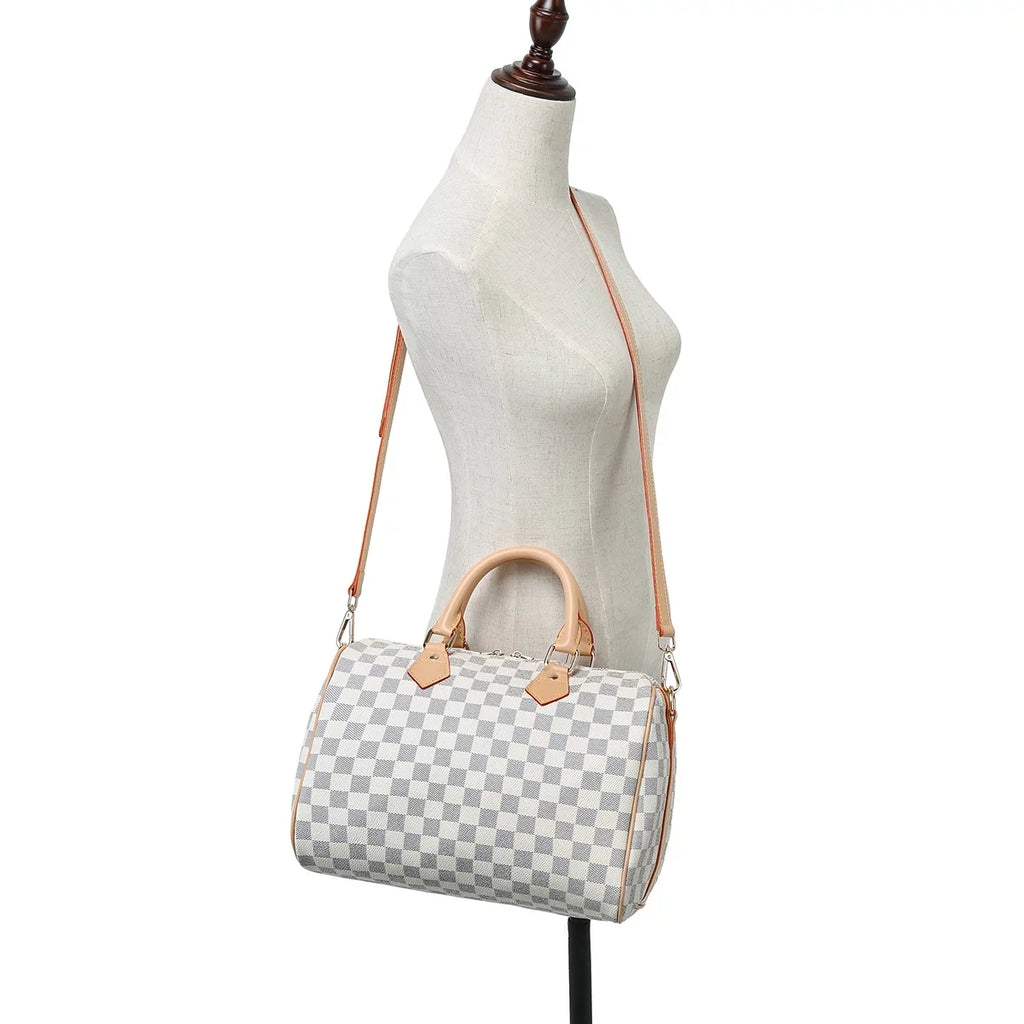 Fashion Bags Checkered Shoulder Handbags Womens For RICHPORTS