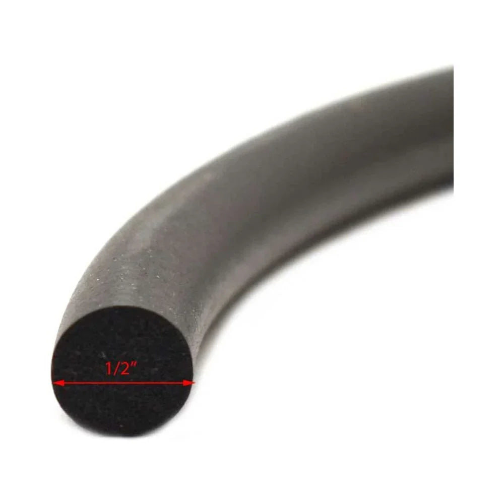 Seal Jim Hatch 595-HTSEAL | 1/2 x Boat Inch Black Gasket 6FT