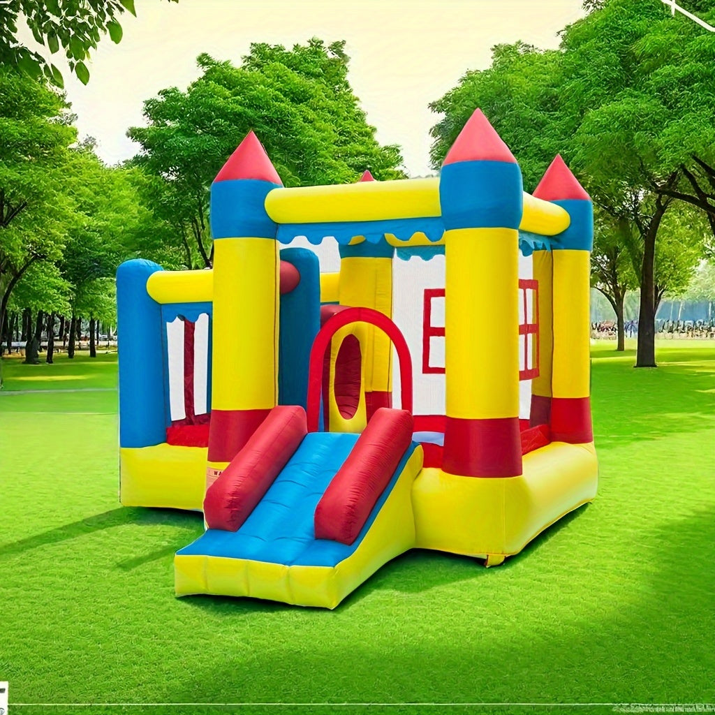 Castle Pit Ball Thick House Castle Bounce 3.2*3*2.5m Multicolor Jumper canvas DFSDFGF32 Play air-filled 420D fabric