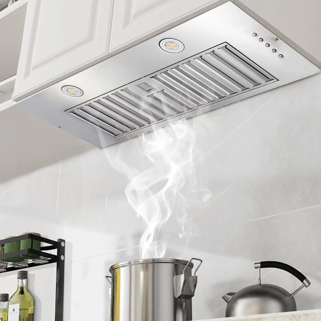 Cfm Built Integrated Range Vent Range Cabinet in 20 Hood Non-Ducted 600 Hood 3-Speed inch